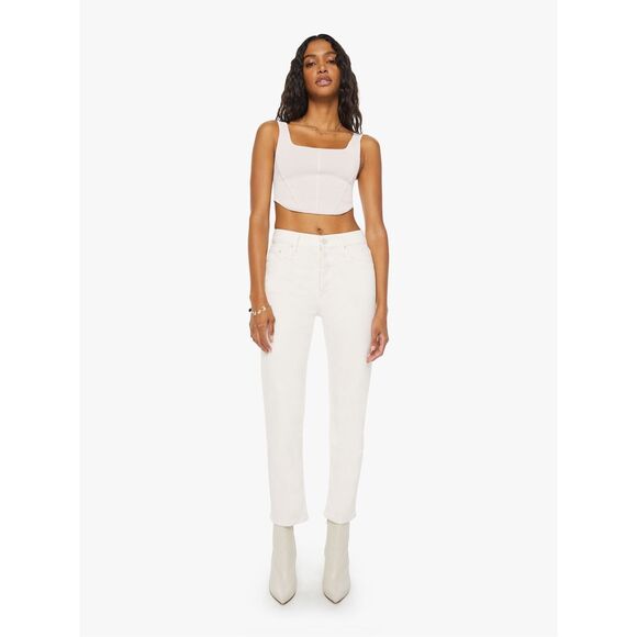 MOTHER JEANS TOMCAT ANKLE CREAM PUFFS SIZE 24 $218 - Picture 1 of 6